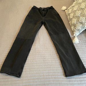 Hollister Women's Ultra High-Rise Black Washed Vintage Stretch Dad Jean W27 L31